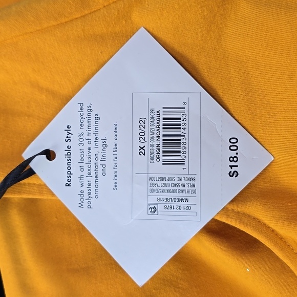 Women's Slim Fit Cinched Short Sleeve Sweetheart Neck Top | Ava & Viv | 2X - Picture 10 of 12